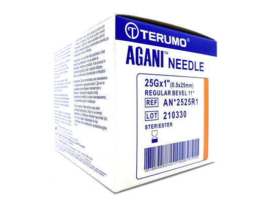 NEEDLES TERUMO 25G X 1IN (BX 100)