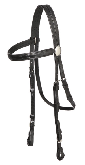 BRIDLE PVC RACE ZILCO SS (BLK)