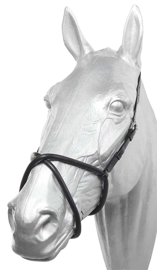 NOSEBAND FIG8 PVC/RUB ZILCO (BLK)