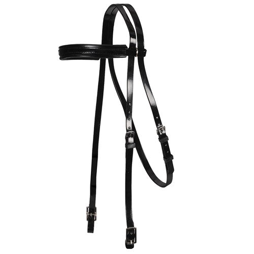 BRIDLE PVC PONY CLUB YLINE (BLK/BLK)