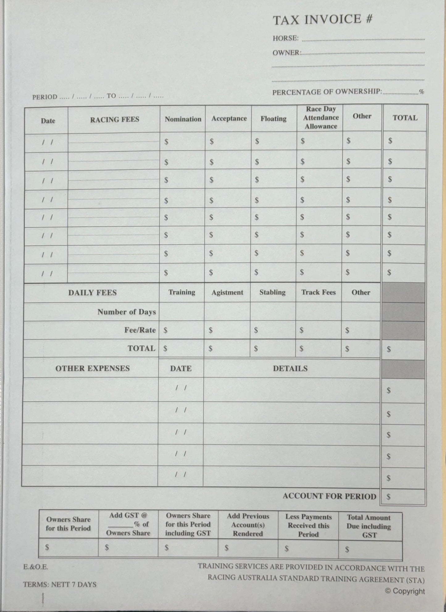 BOOK TRAINERS A/C (ATA)