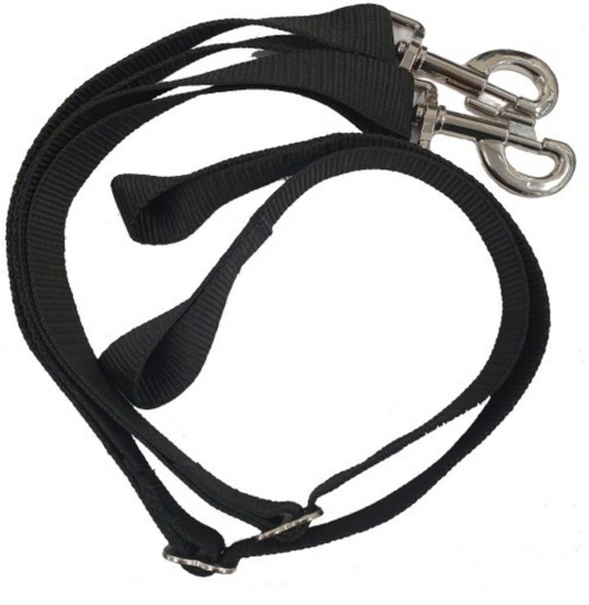 RUG LEG STRAPS GG NYLON (PAIR-BLK)