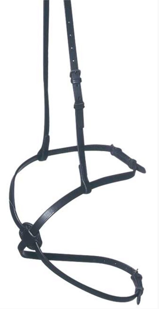 NOSEBAND GRACKLE AINTREE LTH (BLK-COB)