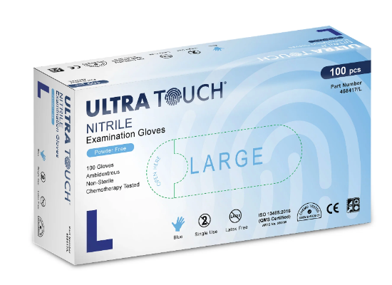 GLOVES EXAM SHORT ULTRA (BX 100-L)