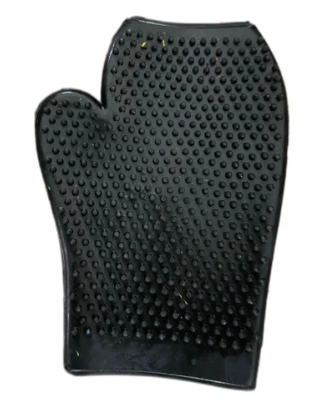 MITT GROOMING RUBBER (BLK)