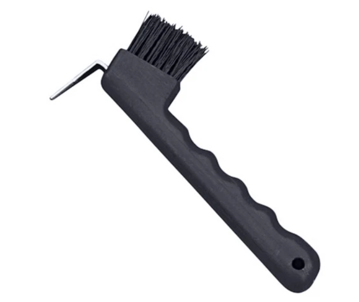 HOOF PICK WITH BRUSH (BLK)